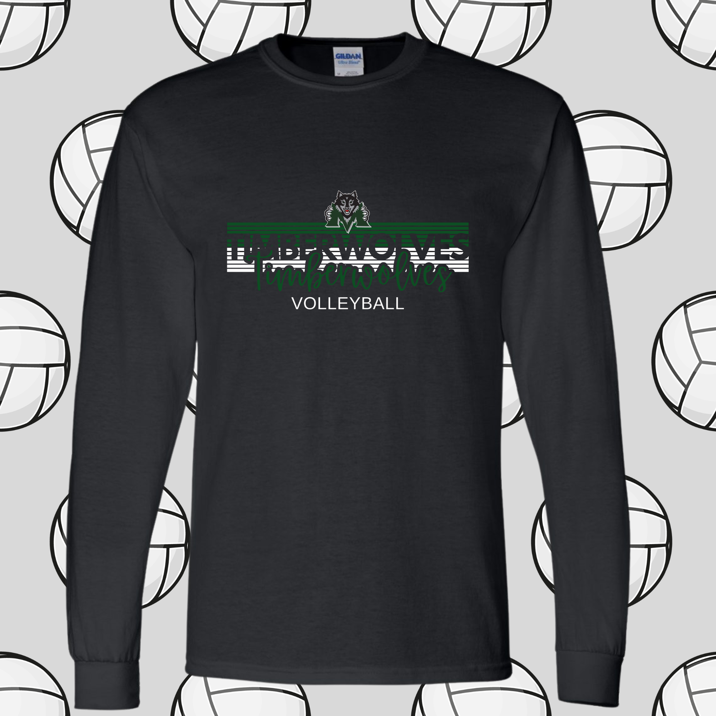Midland Timberwolves Volleyball Long Sleeve T-shirt