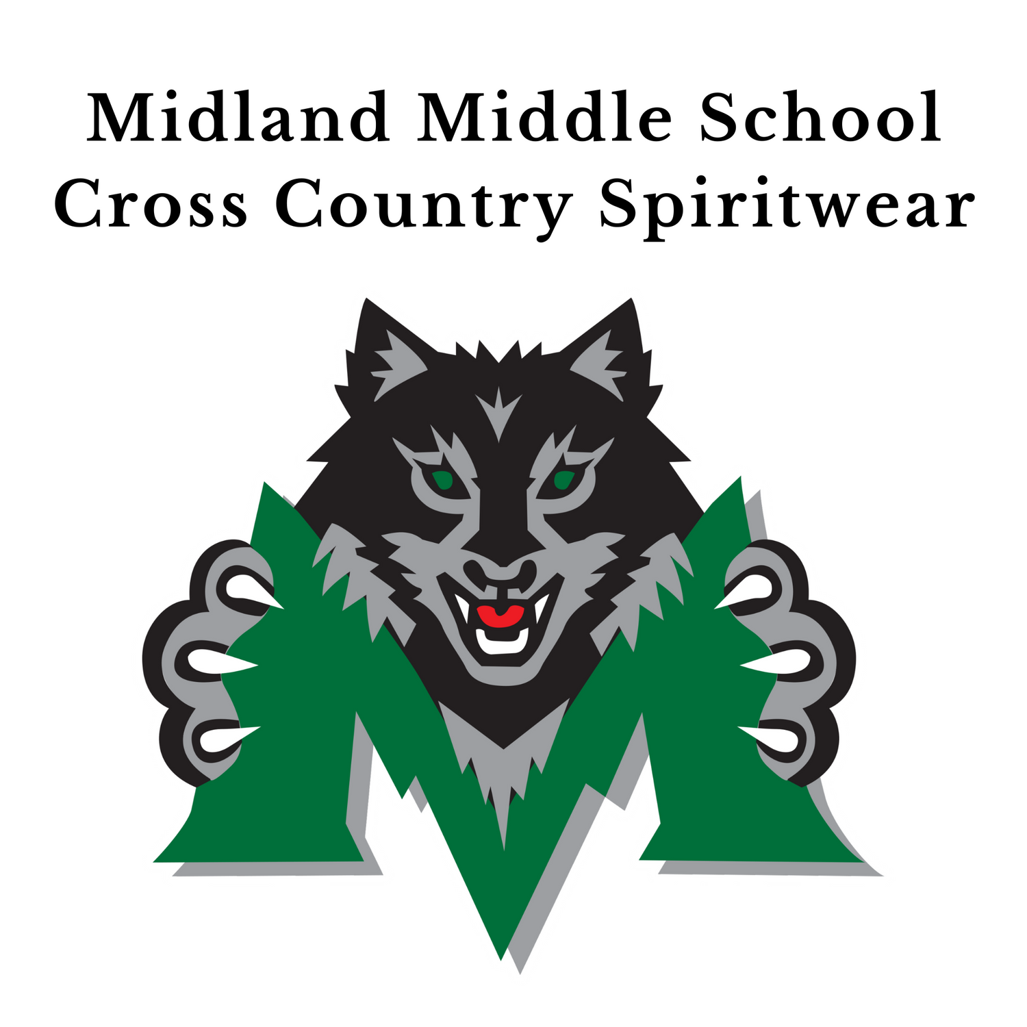 Midland Middle School Cross Country Spirit Wear
