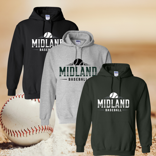 Midland Middle School Baseballl Hoodie