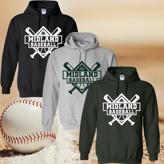 Midland Middle School Baseballl Hoodie