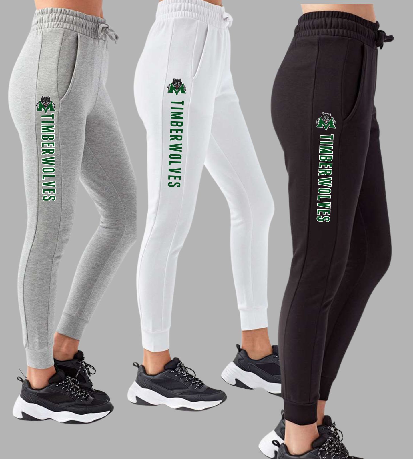 Midland Timberwolves Womens Fitted Joggers