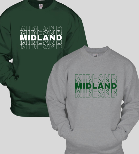 Midland Spirit Wear Pocket Crewneck Sweatshirt