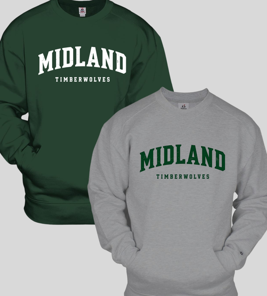 Midland Spirit Wear Pocket Crewneck Sweatshirt