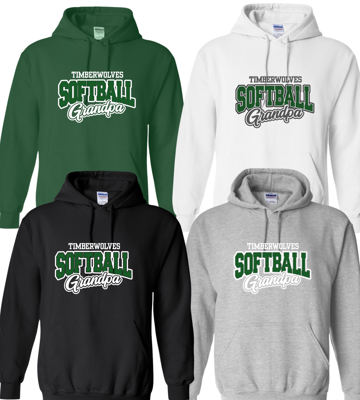 Midland Timberwolves Softball Grandma Hoodie