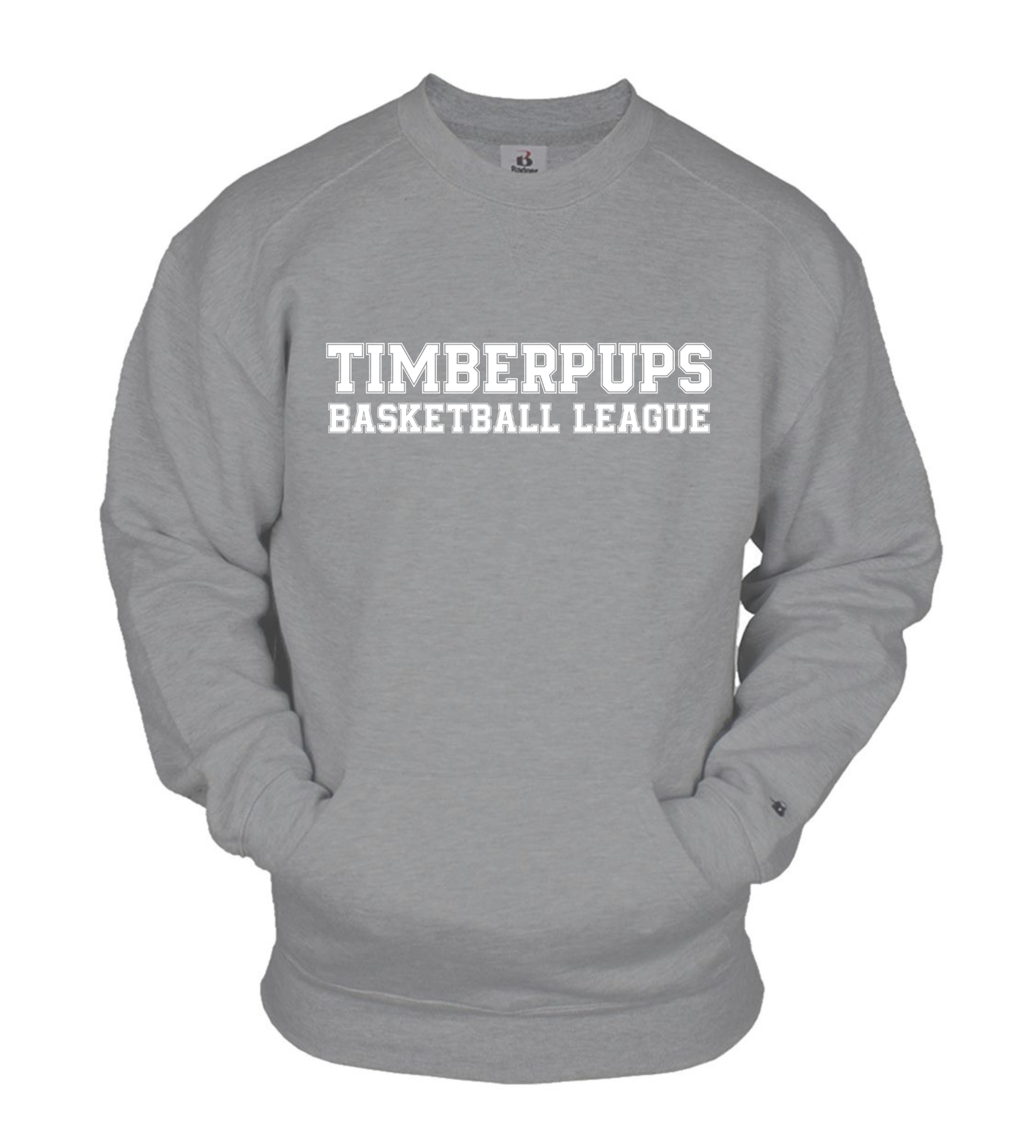 Timberpups Basketball League Fan-Wear Pocket Crewneck