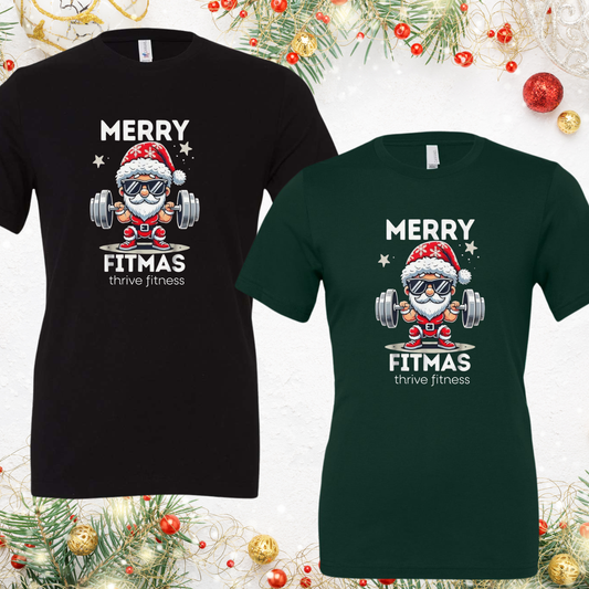 Thrive Fitness Christmas Squats Tree T-shirt