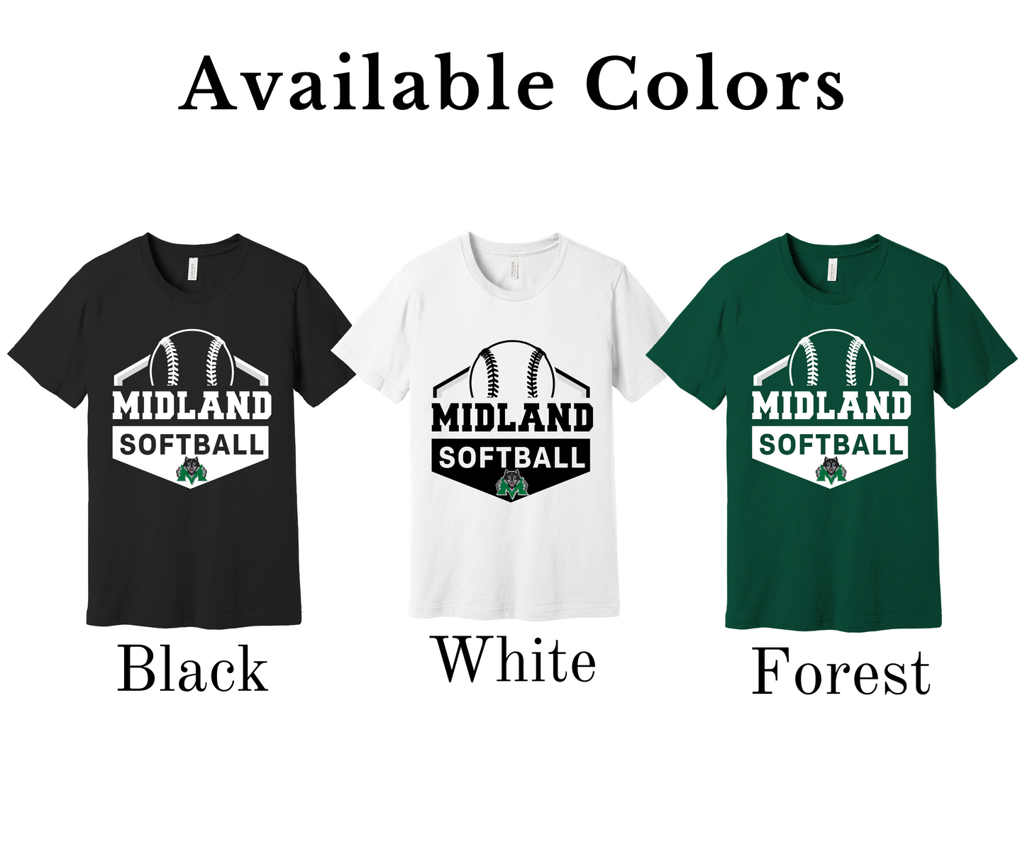 Midland Middle School Softball Crewneck