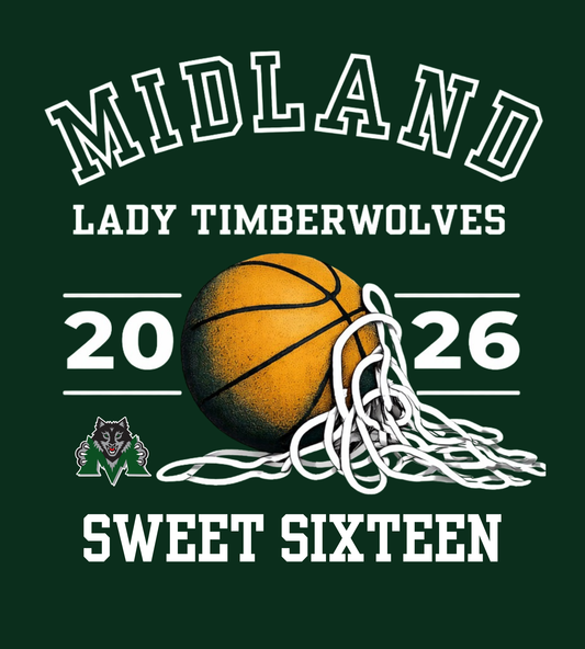 Midland Lady  Timberwolves Sectional T-Shirt