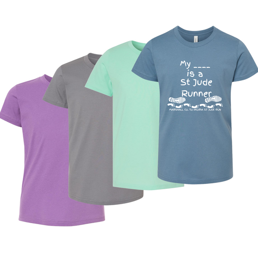 2025 St Jude Run Custom Youth Short Sleeve T-Shirt